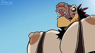 Benumbed pelea de dos furros termina en un ordinance de penetracion anal-Omyurice