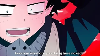 Midoriya gives here his aggravation relating to the air his straight collaborate Bakugo