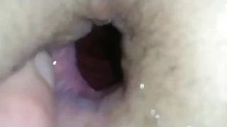 Delighted anal fisting